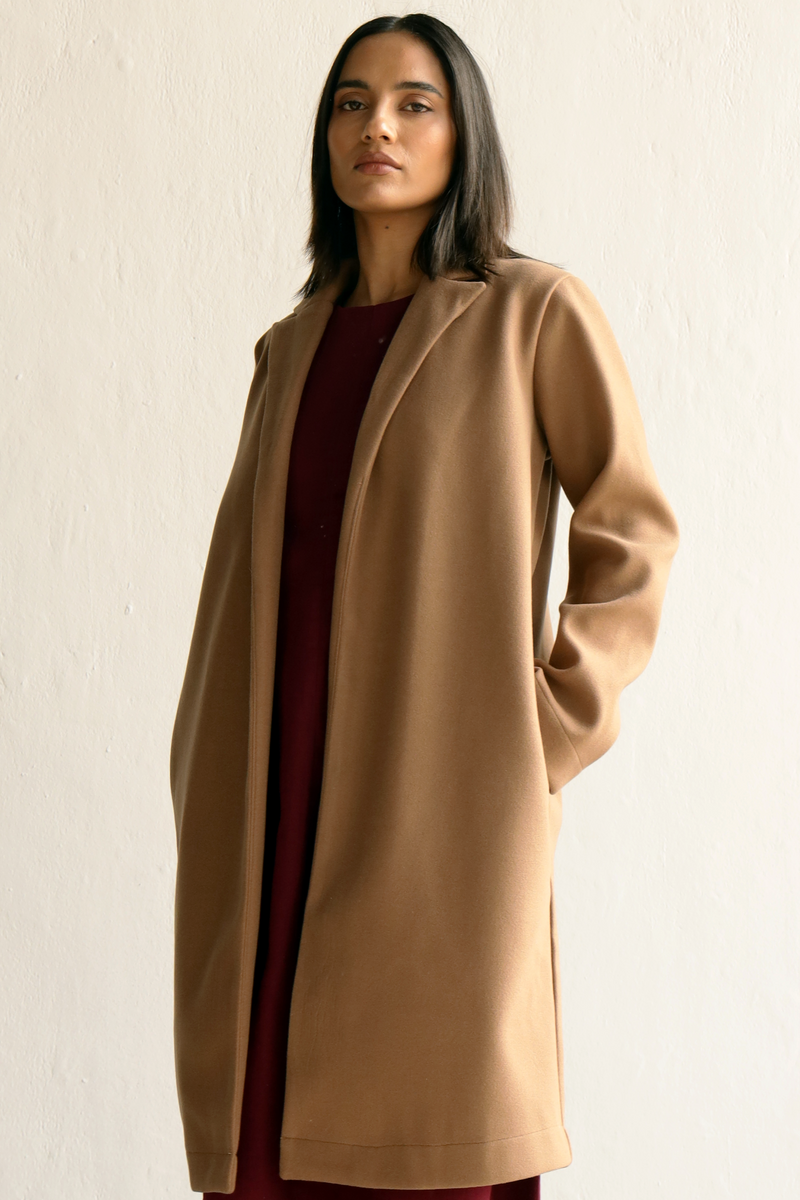 Haze ReFelt Coat : Beige – OZiSS