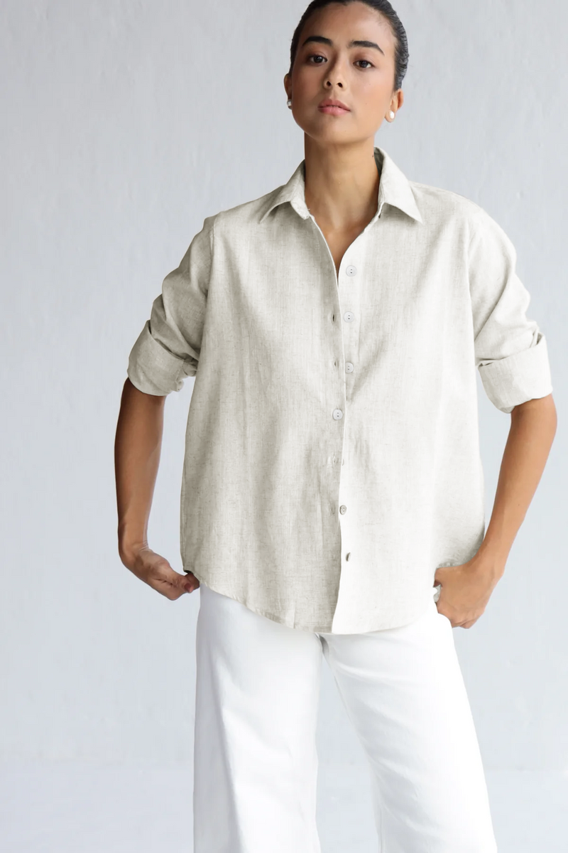 ORRS STANDARD SHIRT / NATURAL size L 白 ORRS STANDARD SHIRT / NATURAL size L 白 STANDARD SHIRT