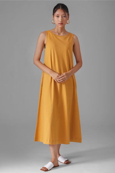 Sierra Pocket Dress : Ochre Mist