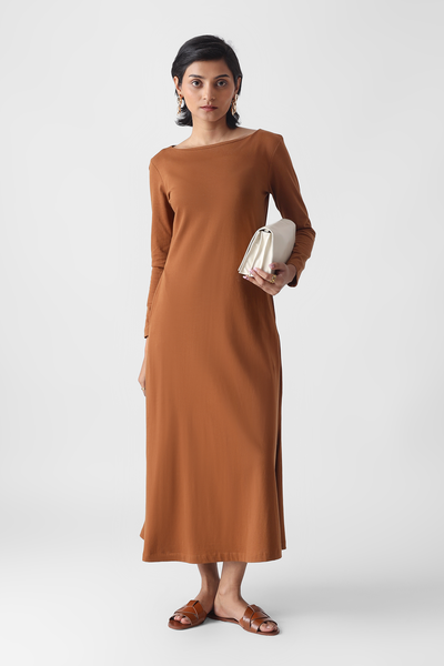 Riviera Pocket Dress : Copper