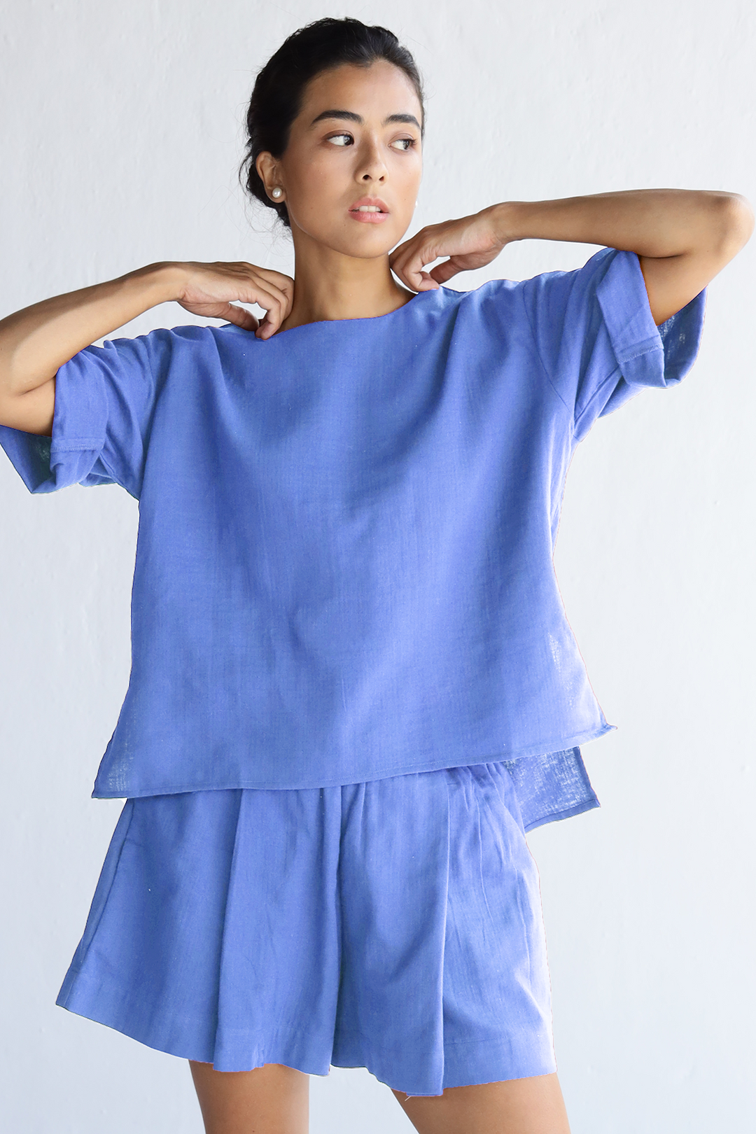Zoe Shorts Set : Saphire – OZiSS