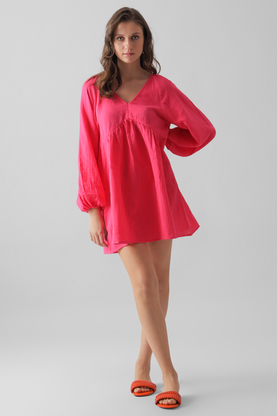 Karmen Dress : Fuscia Pink