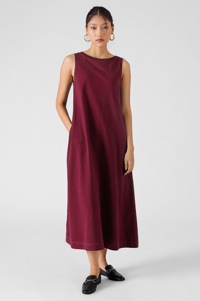 Sierra Pocket Dress : Merlot