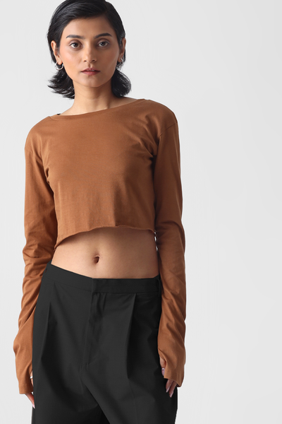 Iris Crop Tee- Copper