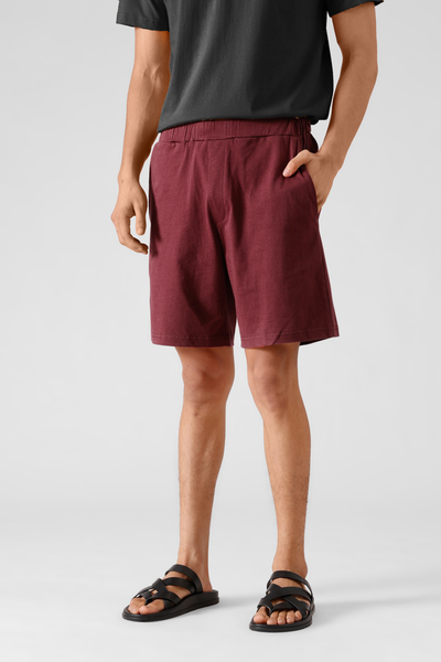 Men Shorts: Merlot