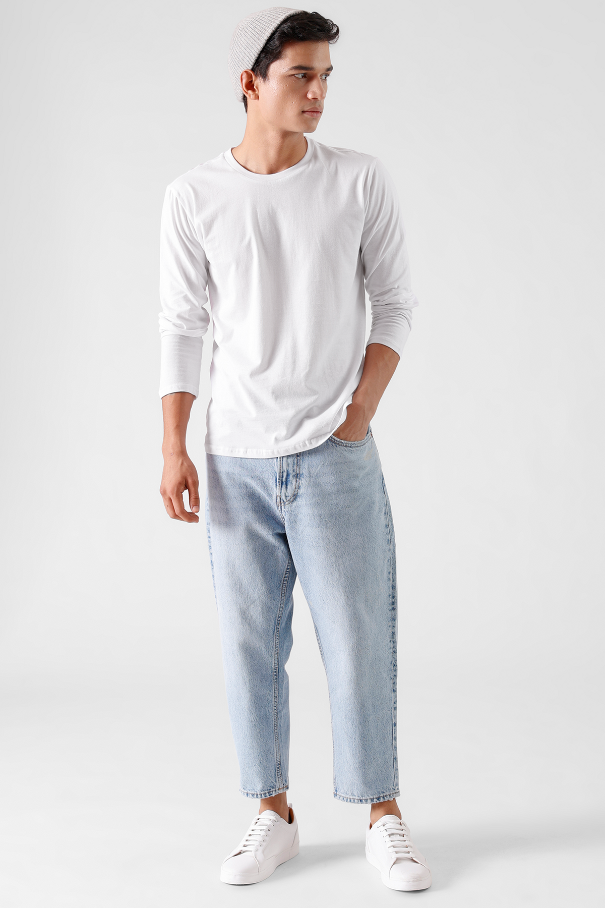 Full Sleeve Tee: Cloud White – OZiSS